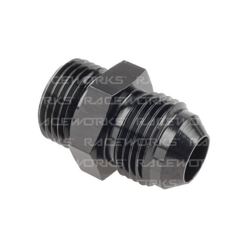 Raceworks Male Flare To O-Ring Boss AN-12 Long RWF-920-12LBK