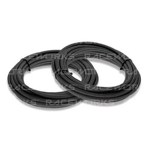 Raceworks 240 Series Black Nylon Braided Teflon E85 Hose  1 Metre RWH-240-06-1M