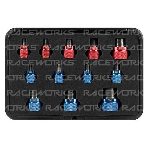 Raceworks Rw BSPT/NPT Tapered Thread IDentification Kit 12Pce  RWT-021