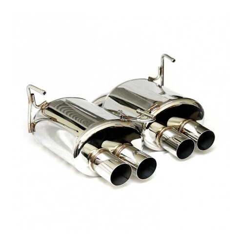AVO Dual Stainless Steel Mufflers  FOR STi Sedan 11-14