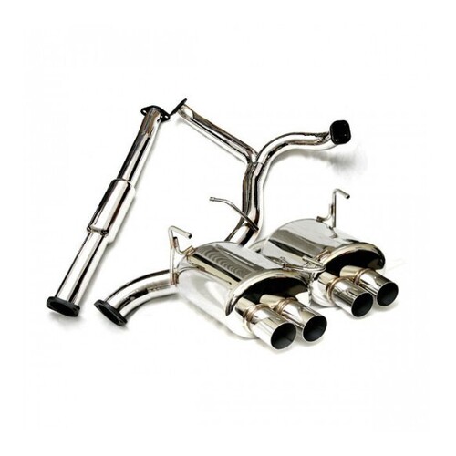 AVO 3" Stainless Steel Cat Back Exhaust - Quad Tip FOR WRX/STi 11-14 Sedan