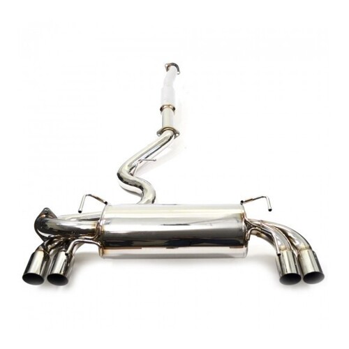 AVO 3" Stainless Steel Cat Back Exhaust - Quad Tip  FOR STi 08-14/WRX 11-14 Hatch