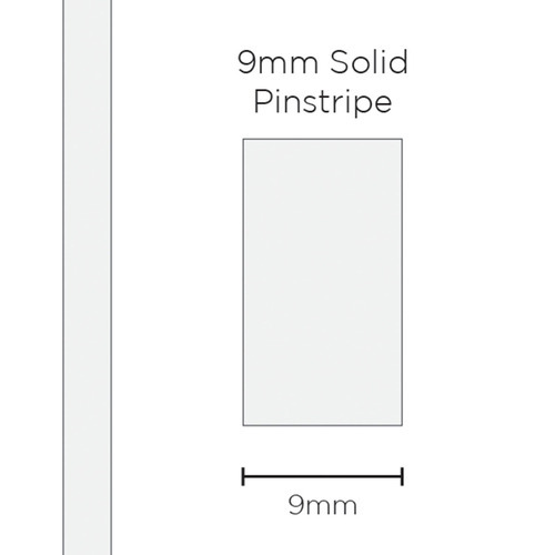 Pinstripe Solid White 9mm x 10mt