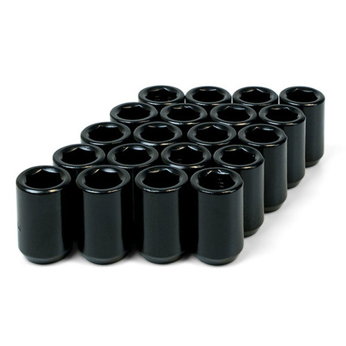 Wheel Nut Internal Hex 1/2 Black 33mm 20pcs