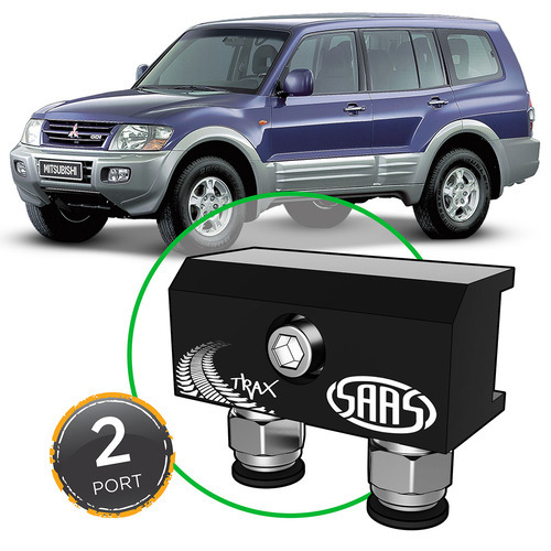 Diff Breather Kit 2 Port incl Nylon Bushes for Mitsubishi PAJERO NM-NP 2000-2006