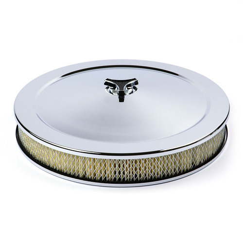 Chrome Filter Assembly 14" x 2" Holley