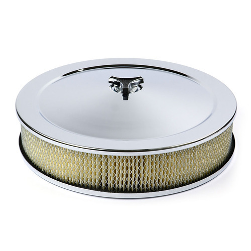 Chrome Filter Assembly 14" x 3" Recessed Holley