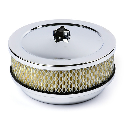 Chrome Filter Assembly 6" x 2" Holley