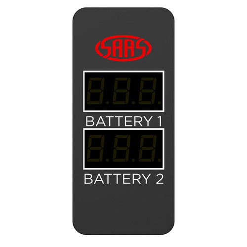 Dual Volt Digital Switch Gauge 8v-18v Carling 49 x 24