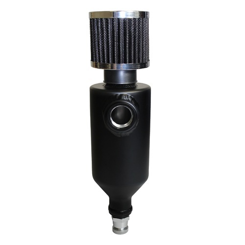 Oil Catch Can Baffle 1 X -12 AN Out Black Aluminium 500ml