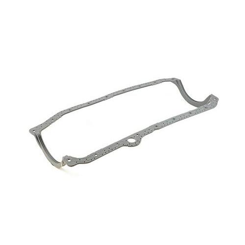 SCE Accu Seal Pro 1 Piece Molded Rubber Oil Pan Gasket for 1986-97 SBC With Right Dipstick \u0026 1 Piece Rear Main Seal