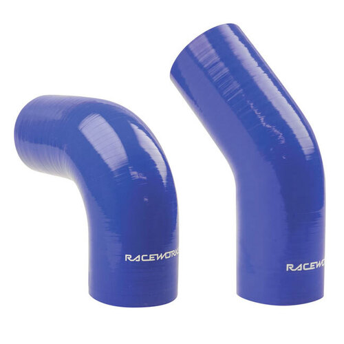 Raceworks 45 Degree Silicone Elbow 1.25'' (32mm) Blue 90 Degree SHE-090-125BE