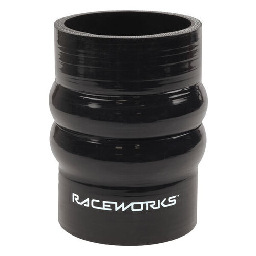 Raceworks Silicone Double Hump Hose 2.5'' (63mm) Black  SHH-250BK