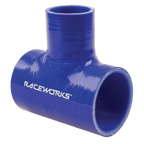 Raceworks Silicone Hose Tee 2'' ID1.5'' Spout Blue  SHT-200150BE