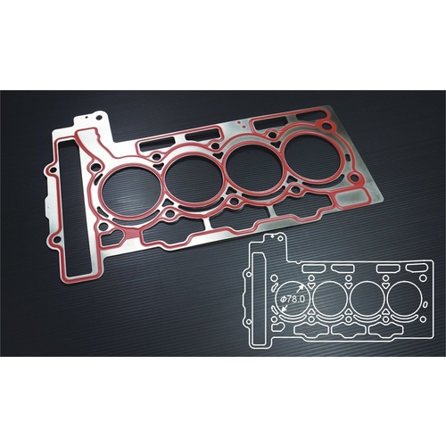 SIRUDA METAL HEAD GASKET(STOPPER) FOR EP3/R56 Bore:78mm-0.65mm