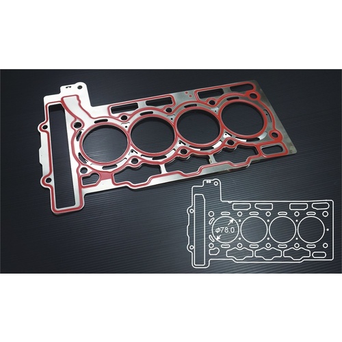 SIRUDA METAL HEAD GASKET(STOPPER) FOR EP6/R56 Bore:78mm-1.2mm