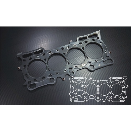 SIRUDA METAL HEAD GASKET(STOPPER) FOR HONDA H22A7 Bore:88mm-2.1mm
