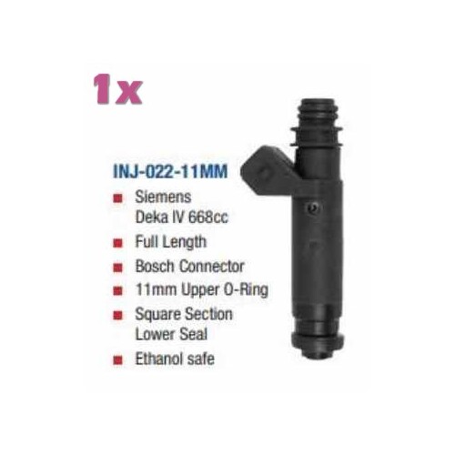 Siemens Deka IV 668cc Full Length Bosch Connector FUEL INJECTOR