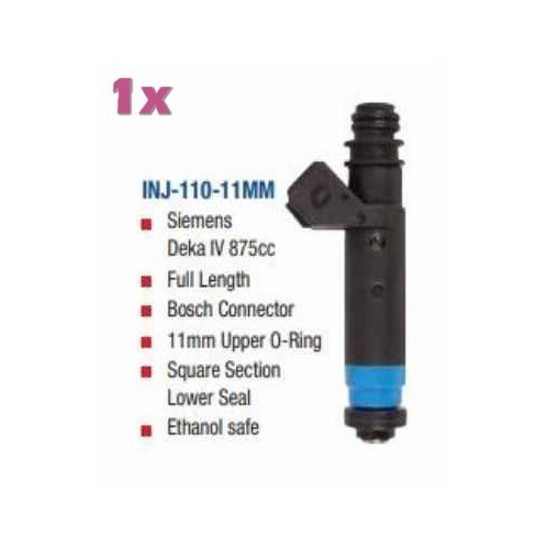 Siemens Deka IV 875cc Full Length Bosch Connector FUEL INJECTOR
