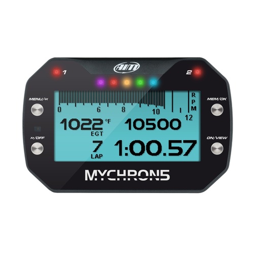 MyChron5 with 1 temp sensor and 1T ext cable [Kart Setup: Sprintkart] [Temperature Sensor Selection: CHT Sensor (Long)]