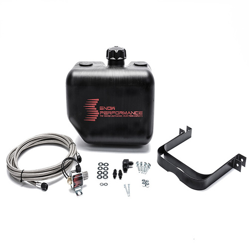 Snow Performance 2.5 Gallon Water-Methanol Tank Kit w/Solenoid - Braided Hose