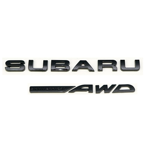 SUBARU SYMMETRICAL AWD EMBLEM - GLOSSY BLACK