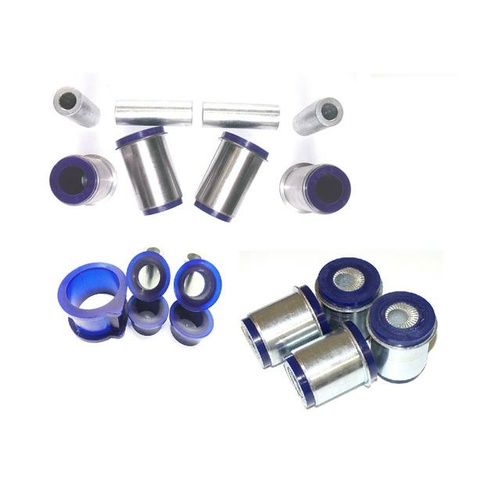 SuperPro Front Control Arm Upper Lower & Steering Rack Bush Kit FOR Nissan KIT203K