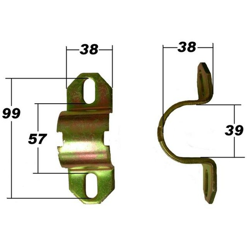SuperPro Rear Sway Bar Steel Mount Bracket Fits Ford SPF0981K