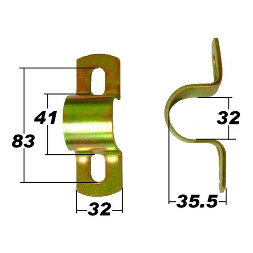SuperPro Sway Bar Steel Mount Bracket SPF0984K