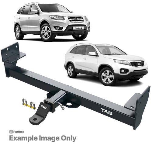 TAG HEAVY DUTY TOWBAR for KIA Sorento (10/2009-09/2012), Hyundai Santa Fe (05/2006-08/2012)