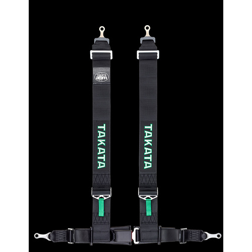GENUINE TAKATA DRIFT 3 HARNESS 4 PIONT 3 INCH SNAP BLACK
