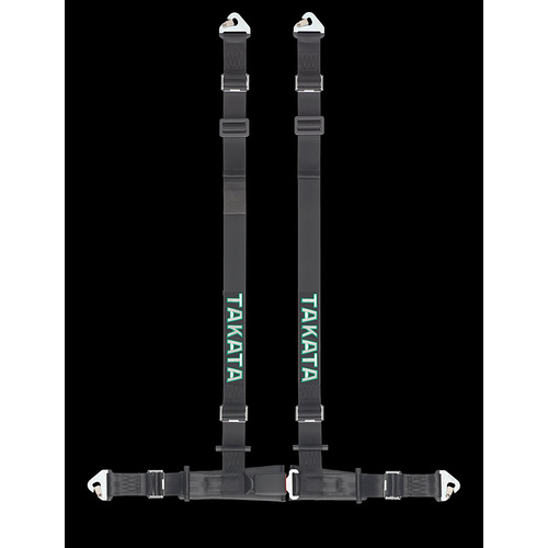 GENUINE TAKATA DRIFT 2 HARNESS 4 PIONT 2 INCH SNAP BLACK