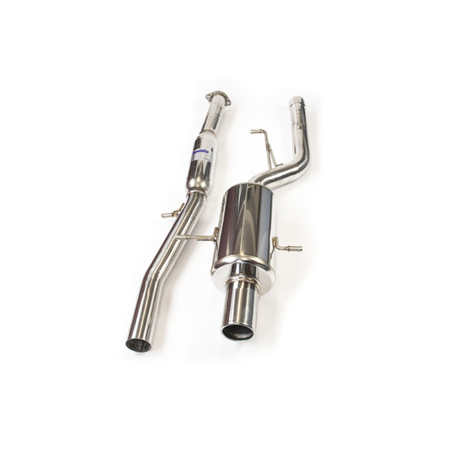 Invidia G200 Turbo Back Exhaust w/Hyperflow Down Pipe, SS Tip for Subaru Forester XT SG 03-08