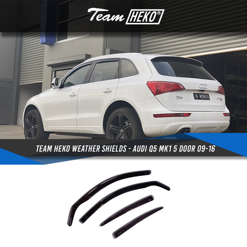 Slim-line Weather Shields FOR Audi Q5/SQ5 MK1 5 Door 09-16