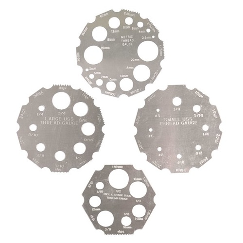 TOLEDO Thread Gauge Set - 4 Pc.