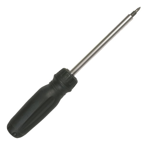 TOLEDO Screwdriver, Multi-Bit, w/Light &amp; Magnet