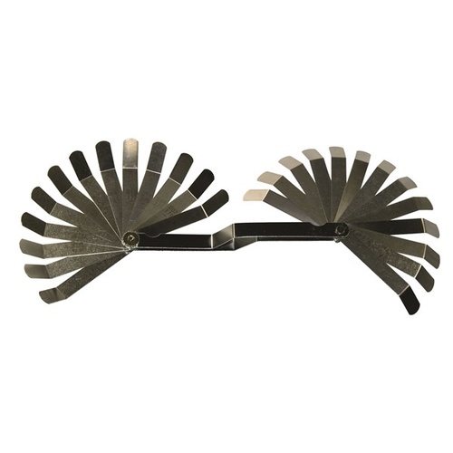 TOLEDO Feeler Gauge - Cranked 26 Blade Metric/Imperial (0.127mm, 762mm)