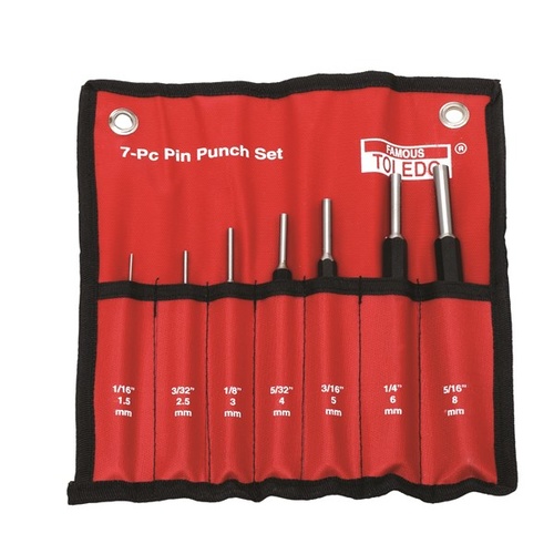 TOLEDO Pin Punch Set - Heavy Duty 7 Pc.