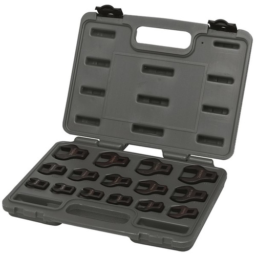 TOLEDO Crowfoot Wrench Set 3/8" - Metric (10 - 26mm) 15 Pc