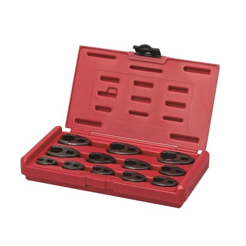 TOLEDO Crowfoot Wrench Set Flared 3/8" and 1/2" - SAE, Flared (5/16" - 1") 12 Pc