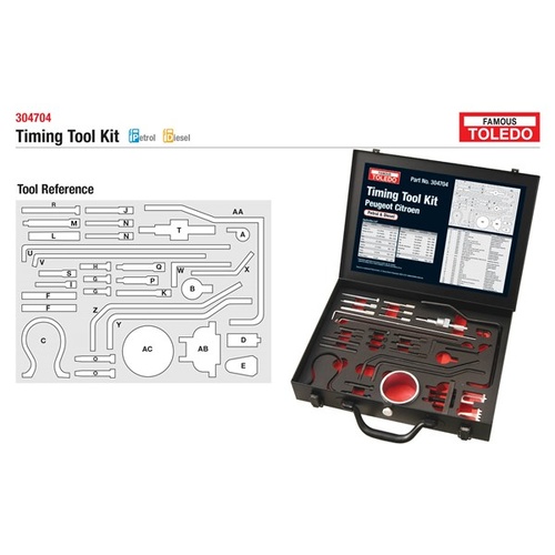 TOLEDO Toledo Timing Tool Kit - Citroen &amp; Peugeot 304704