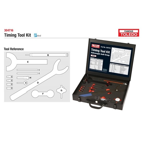 TOLEDO Toledo Timing Tool Kit - Audi &amp; Volkswagen 304716