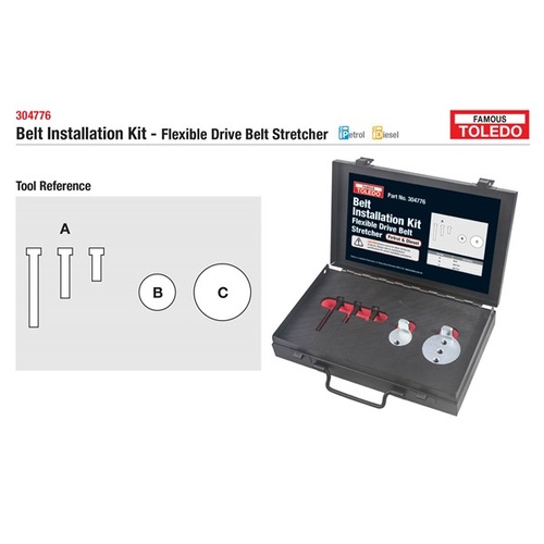 TOLEDO Toledo Timing Tool Kit - Universal Stretch Belt Tool 304776