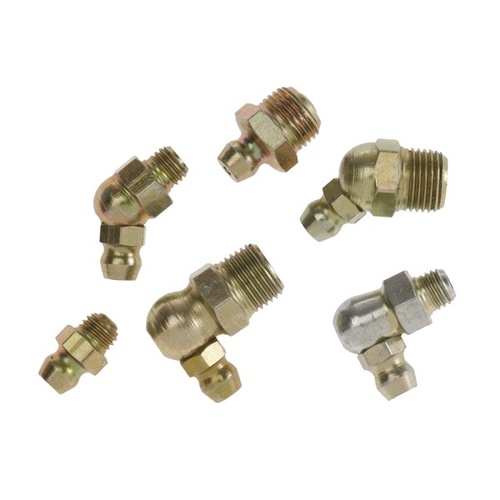 TOLEDO Grease Nipple Steel - R1/8” 28 BSPT Taper Thread 90° (4 Pk) 305325