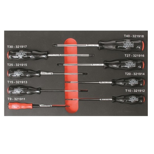 TOLEDO Tamperproof Torx Screwdriver Set 8 Pc