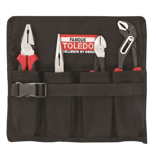 TOLEDO 4 Pc Plier Set Supplied In Reusable Tool Roll TPSA02