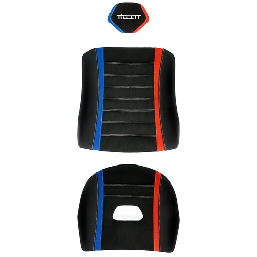 Tillett Three Panel BMW M Suede/Leather Trim Set - Suits Tillett B10XL Size Seat Only