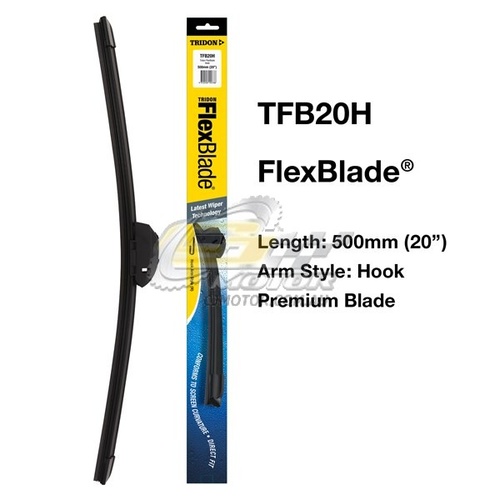 TRIDON WIPER FLEXBLADE PASSENGER FOR Lexus SC430-UZZ40 10/01-09/05  20inch