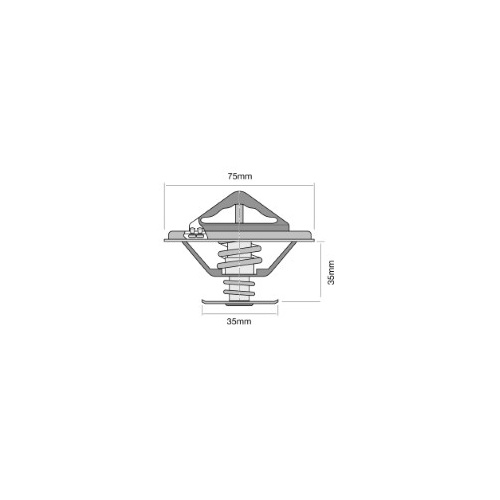 TRIDON Std Thermostat For Mitsubishi Canter FE(211– 444)01/79-01/93 3.3L 4D30,31