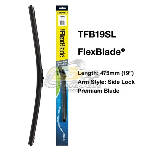 TRIDON WIPER FLEXBLADE PASSENGER FOR Volkswagen Caddy 01/05-10/07  19inch